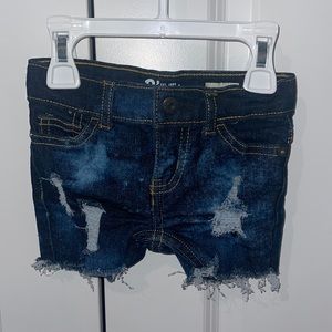 Baby Ripped Jean Shorts